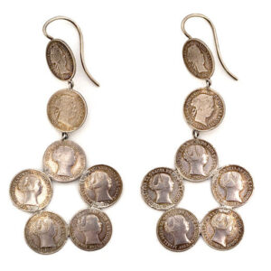 Pendientes "Duna" en Plata de Ley